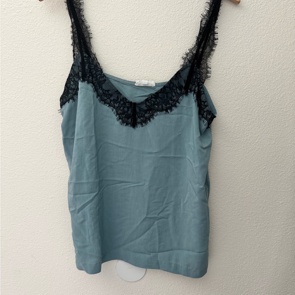 Ee:some Blue Lace Top